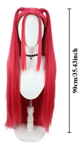 Peluca Larga Cosplay Con Trenza Estilo K-pop Sintética