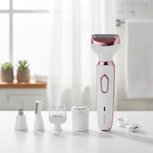 Máquina Depiladora 4 En 1 Mujer Facial Y Corporal Kit Viaje