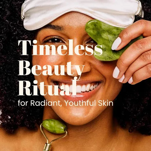 Set Masajeador Facial Roselynboutique Rodillo Y Gua Sha Jade