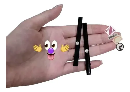 Pinza De Pelo Negra Con Diamantes De Imitación Para Mujer, P