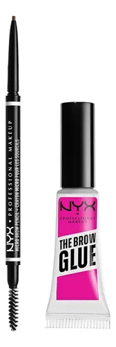Lápiz Y Gel De Cejas Nyx Micro Brow Complete Set
