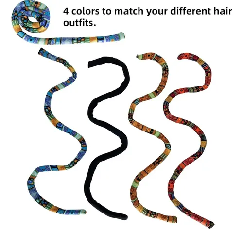 4 Sujetadores De Cabello En Espiral Katochug Para Dreadlocks