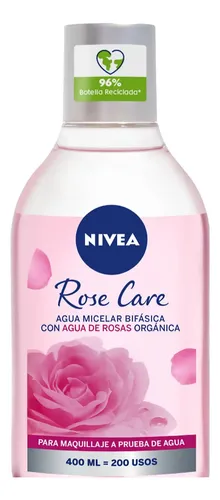 Agua Micelar Bifásica Nivea Rose Care 400 Ml