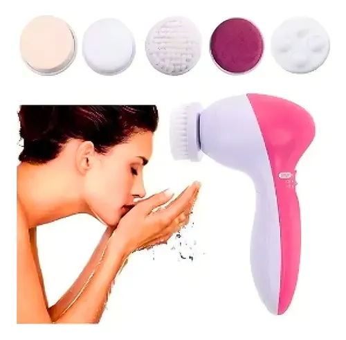 Cepillo Facial Limpieza Profunda 5 En1 Masajeador Exfoliante Mixto