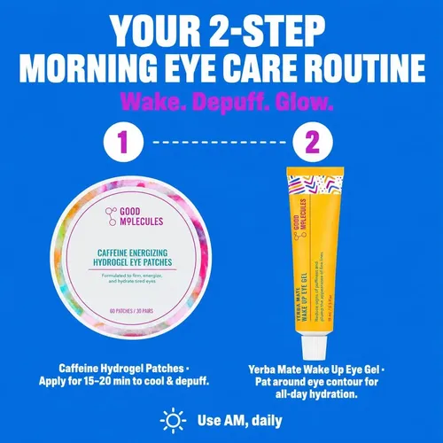 Juego De Ojos Good Molecules: Parche+y Gel Yerba Mate 15 Ml