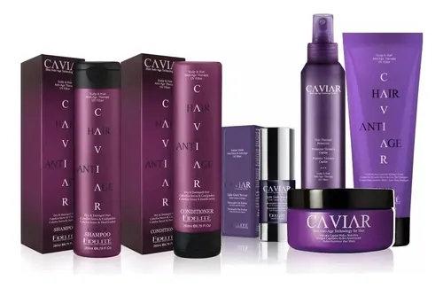 Shampoo Acond Protector, Serum, Cremas Caviar Fidelite Kit