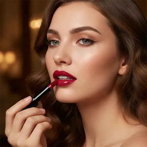 Labial Avon Power Creamy Vinyl Larga Duración Rojo Vibrante