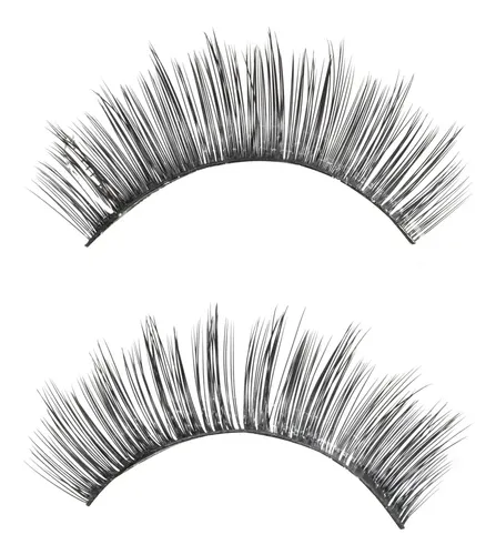 Pestañas Postizas 3D Autoadhesivas Jifeubeauty Volumen Negro Sintético
