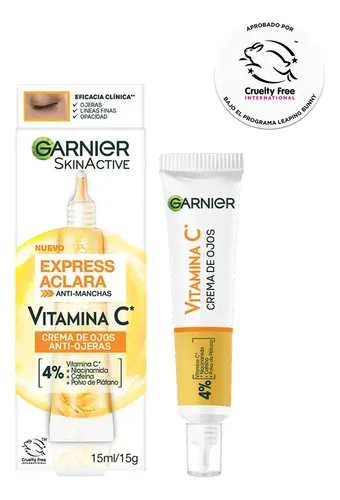 Crema Anti-ojeras Garnier Vitamina C Express Aclara 15ml