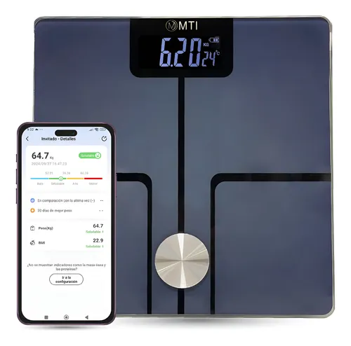 Balanza Digital Baño Inteligente Bluetooth Personal Corporal