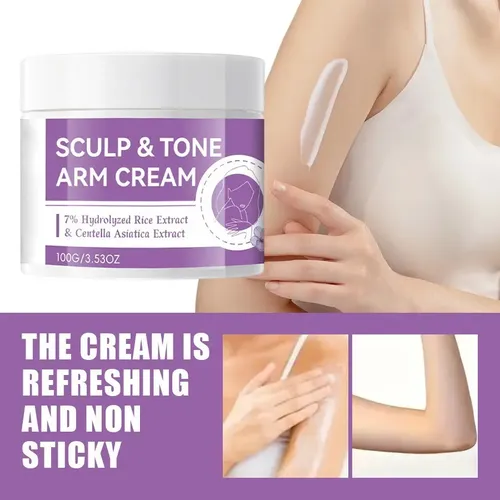 Crema Reafirmante Para Brazos, 100 G, Hidratante, Tonifica Y