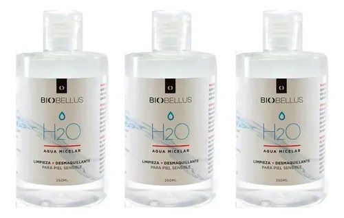 Agua Micelar Biobellus Limpia Y Desmaquilla 250ml X3