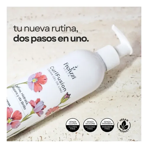 Frenzzi Curl Fusion Crema Gel De Lino 300ml X3