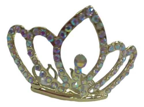 Mini Corona Tiara De Diamantes De Imitación Oro Rosa