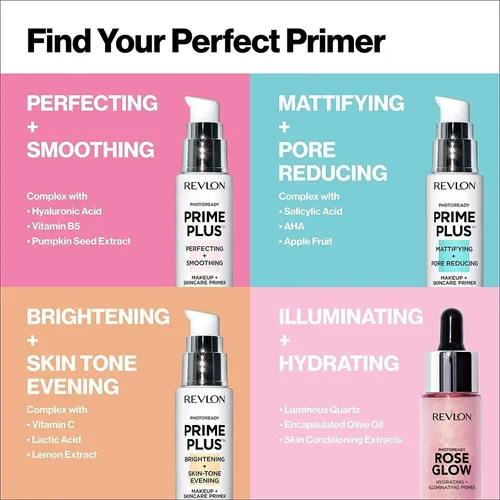 Primer Facial Iluminador Revlon Photoready Prime Plus 30ml