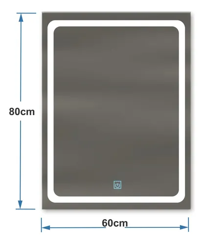 Espejo Led 70x50cm Táctil Touch Envio Gratis