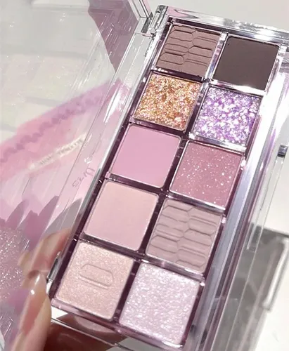 Go Ho Paleta Sombras 10 Colores Mate Glitter Shimmer