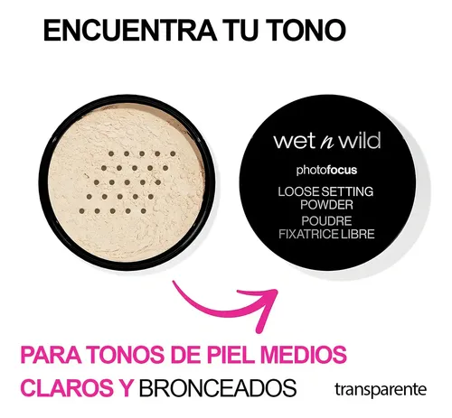Wet n Wild Polvo Fijador de Maquillaje Volatil Trannslucido Photo Focus