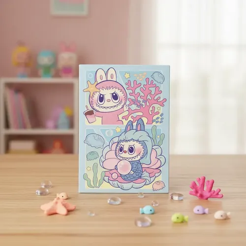 Paleta De Sombras De Ojos Labubu Kawaii Infantil