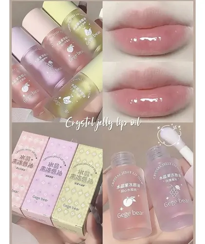 Gege Bear Crystal Jelly Lip Oil  Hidratante Gloss Bálsamo