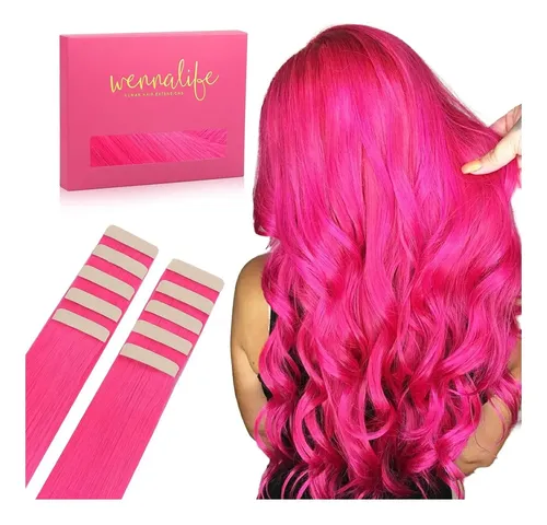Extensiones De Cabello Con Cinta Wennalife Hot Pink 14” 25