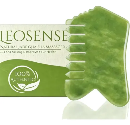 Masajeador Leosense Peine De Jade 10cm Para Gua Sha