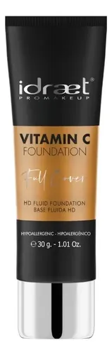 Base Vitamin C Full Coverage Hd Alta Cobertura Mate Idraet