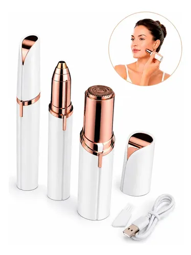 Depilador Facial 2 En 1 Cejas Bozo Recargable Usb Indoloro