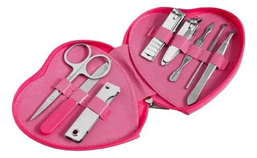 Set De Manicuría X8 Piezas Corazón Fascino
