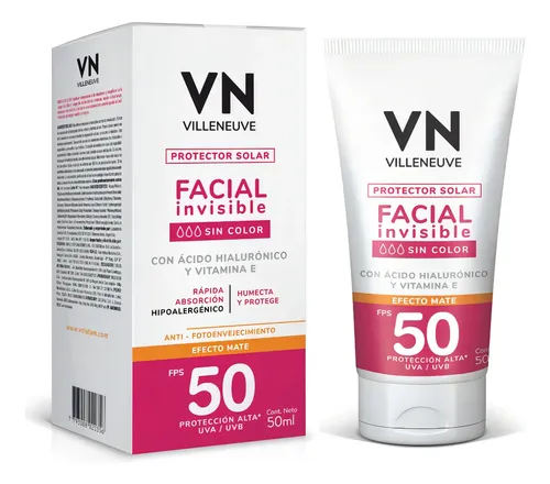 Vn Protector Solar Facial Efecto Mate Fps 50 50 Ml