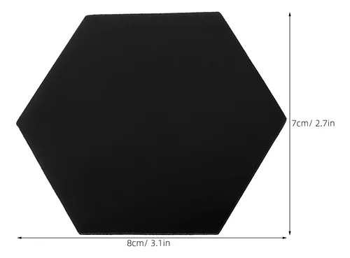 12 Piezas De Espejo De Pared Acrílico En Forma Hexagonal