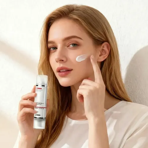 Crema Vitamina C Aclarante Manchas Cuidado Facial Día .. Wm