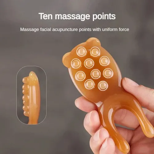 Tabla De Piel De Resina Para Masaje Facial Guasha Eye Scrapi Dolphin Comb