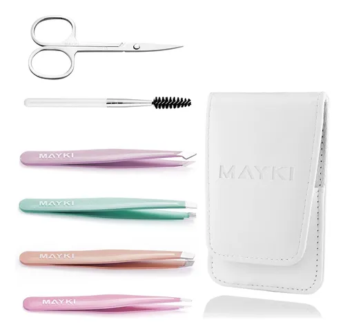 Pinzas Mayki Juego De Precisión 6 Pzas Para Mujeres – Cejas