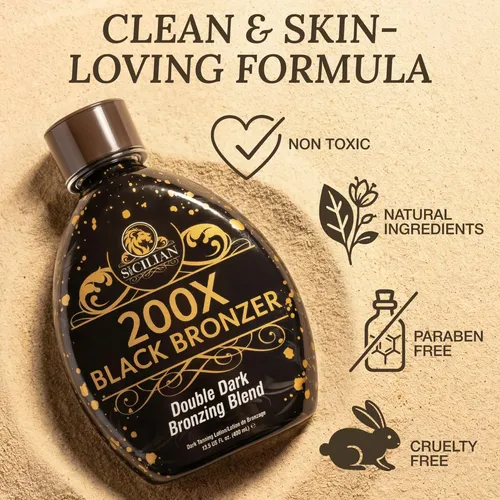 Loción Bronceadora The Sicilian 200x Dark Black
