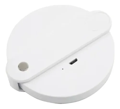 Espejo Plegable Con Luz Led Portatil Usb- Blanco