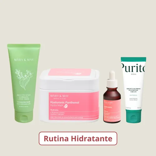 Kit Skincare Hidratante Coreano Mary&may Purito Hialurónico