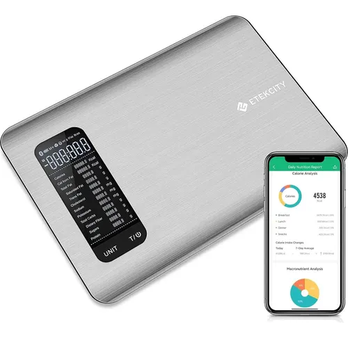 Balanza De Nutrición Inteligente Etekcity 5000g Acero