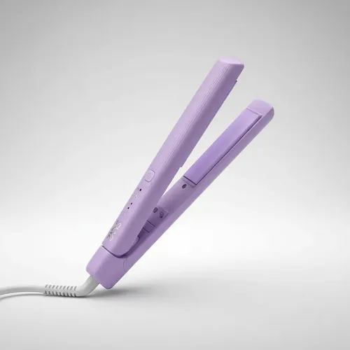 Mini Plancha De Pelo Zatys Cerámica Color Lila