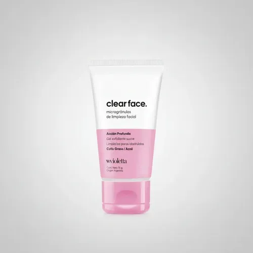 Clear Face Microgranulos De Limpieza Facial Gel Exfoliante