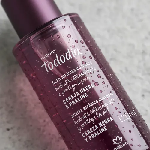 Aceite Corporal Bifásico Natura Tododia Cereza Negra Y Praliné