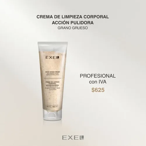 Exel Crema Pulidora Exfoliante Corporal Grano Grueso (120ml)