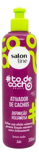 Salon Line To De Cacho Activador De Rulos Volumen  300ml 6c
