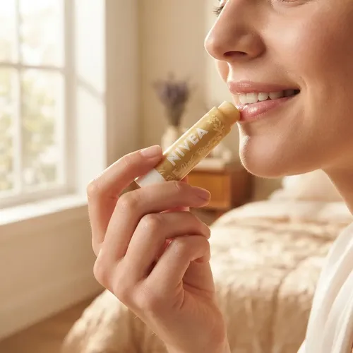 Balsamo Labial Nivea Bridgerton Vainilla Biscuit