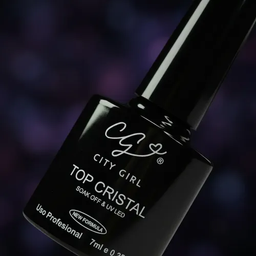 Top Coat Cristal City Girl 7ml Uv/led Brillo Intenso Profesi