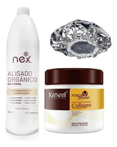 Alisado Orgánico Sin Formol Nex + Nutricion Karseell +gorro