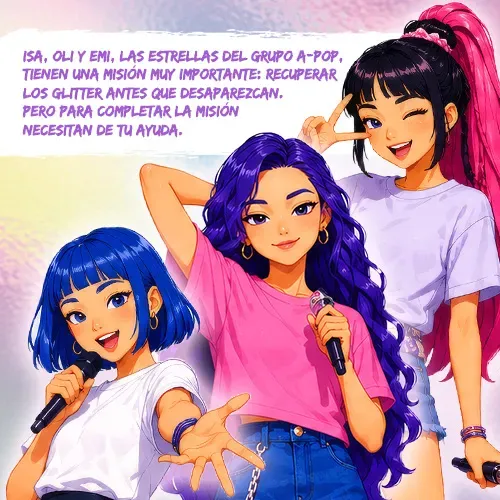 Set A Pop Cazadoras De Glitter Con Sombra, Barra Mkp, Brillo