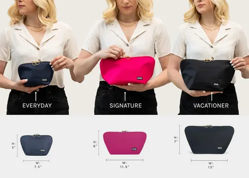 Bolsa De Maquillaje Kusshi, Lavable, De Viaje, Uso Diario, S