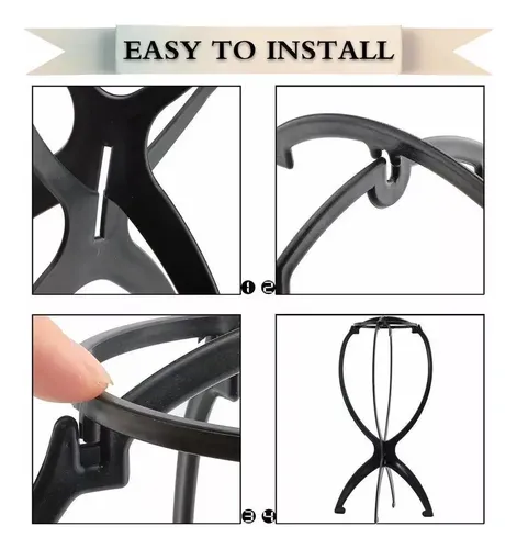 8 Piezas Soporte Para Pelucas Cortas Porta Peluca De Viaje .