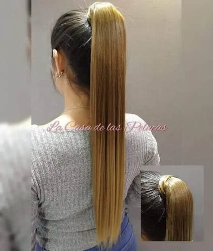 Cola De Cabello 100% De Nat. 55cm De Largo Con 1mt De Pelo
